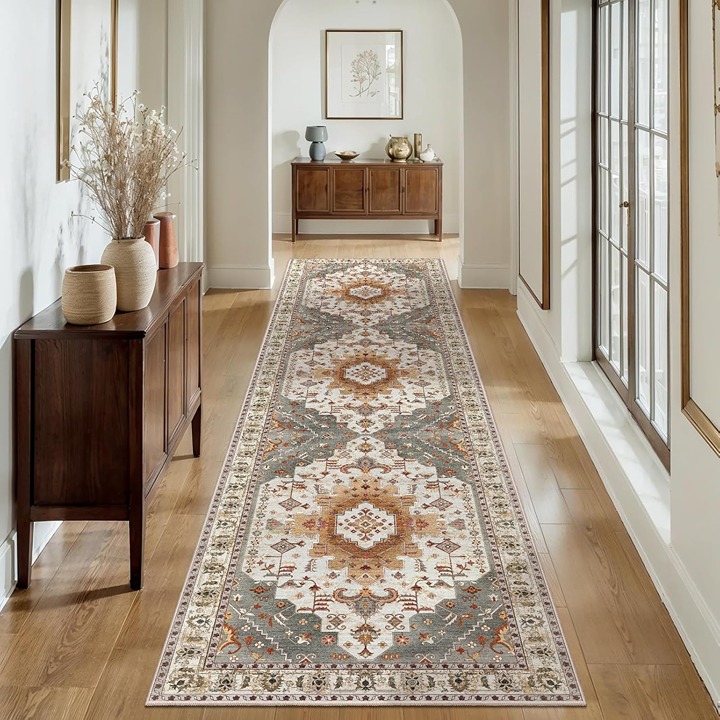 Washable Runner Rug for Hallways 2.6x8