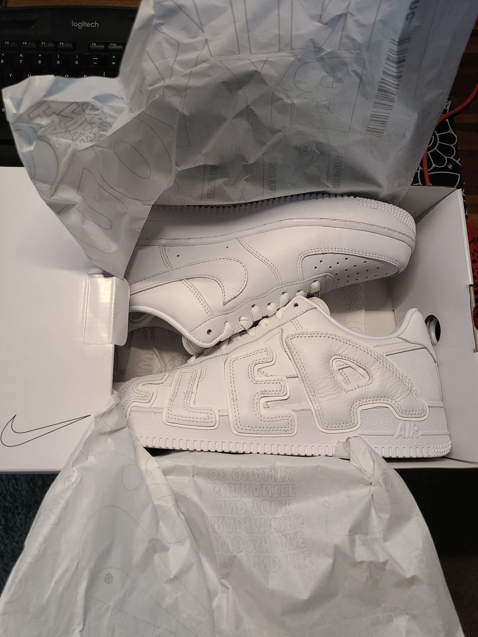 Af1 cpfm size 9 men white