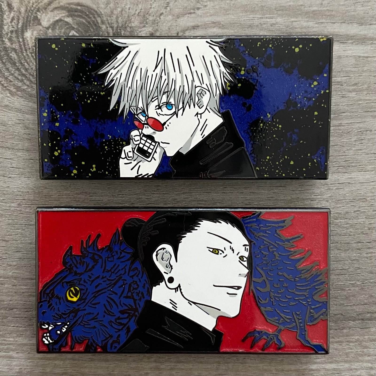 JJK Gojo and Geto enamel pins