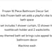 Disney bathroom decor Frozen 16pcs