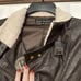 Affliction Black Premium Dark Brown Bomber Jacket Women's Size Small Patches