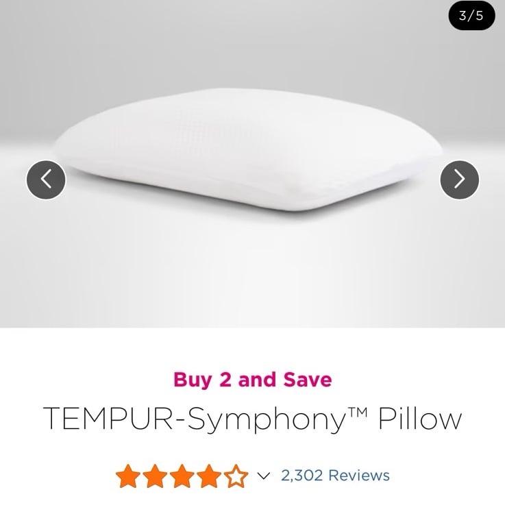 The TEMPUR-Symphony™ Pillow