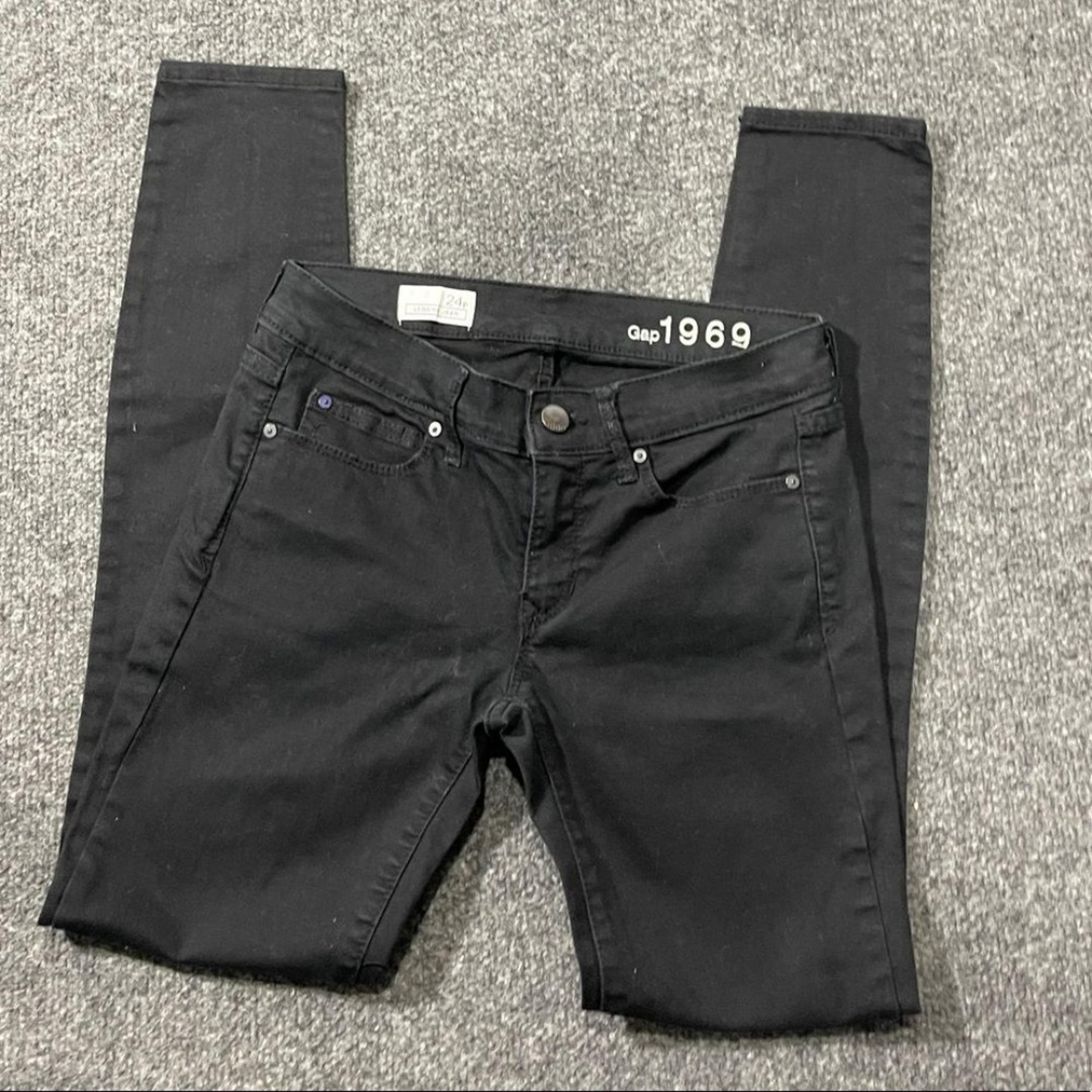 *GAP 1969 Women's Black Leggings Jeans Sz 24P