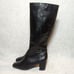 Naturalizer Women's Waylon Knee High Boots Black 7.5M Faux Leather Block Heel