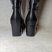 Naturalizer Women's Waylon Knee High Boots Black 7.5M Faux Leather Block Heel