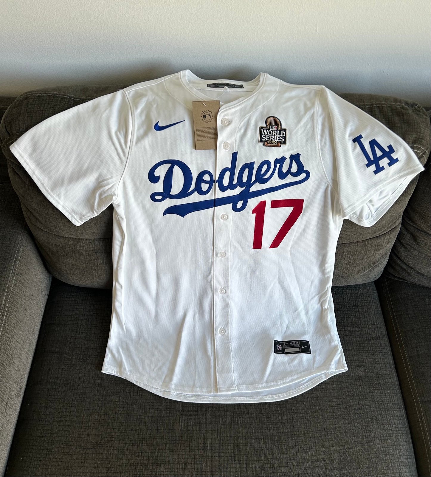 Nike Authentic LA Dodgers Shohei Ohtani World Series 2024 Jersey Men’s Sz: L