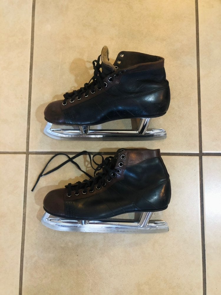 CCM vintage Men's Black/brown Leather