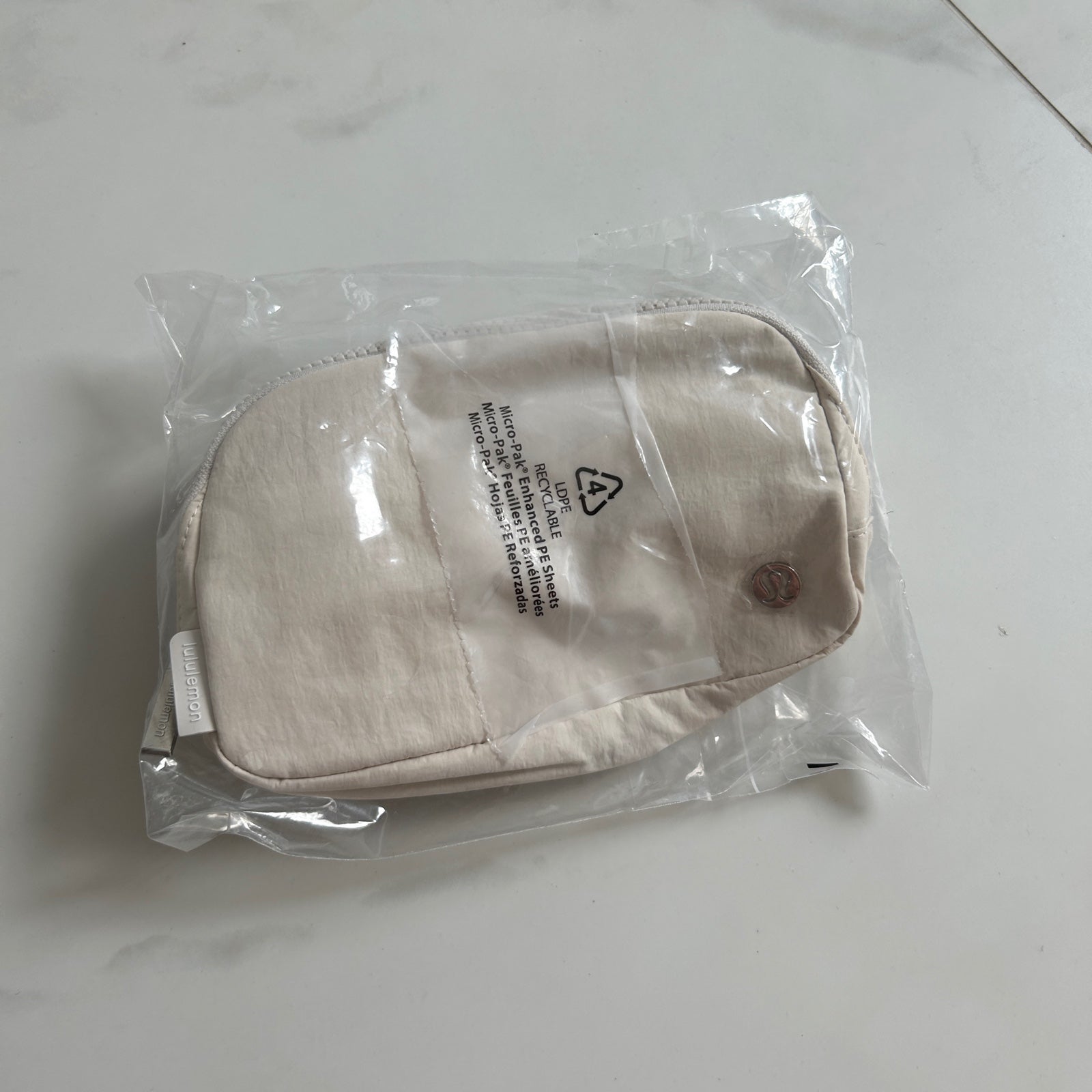 White opal belt bag