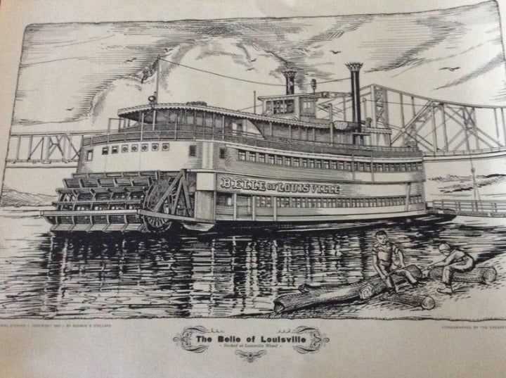 The Belle of Louisville -Lithograph 1963