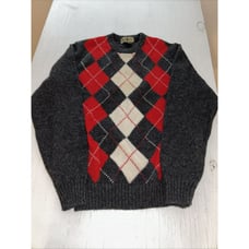 VTG Robert Stock Argyle 100% Shetland Wool Sweater Medium