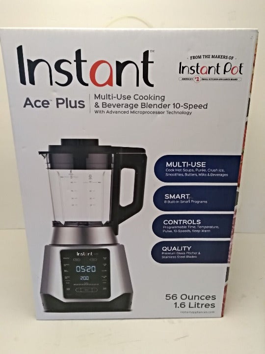 Instant Pot Ace Plus 10-in-1 Cooking Blender, 10 One Touch Programs, 56 oz, 1300