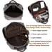 Leaper Retro Crossbody Sling Bag Canvas Messenger Shoulder Bag Satchel Black