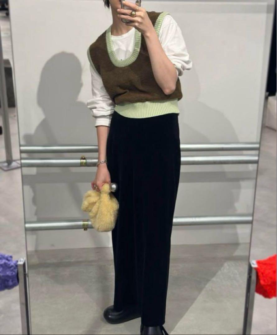 high-waist velours skirt -made in Japan - | aéré