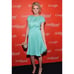 Prada aqua pleated mini dress size 6-8 Eu 44 elastic waist cap sleeves