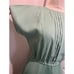 Prada aqua pleated mini dress size 6-8 Eu 44 elastic waist cap sleeves