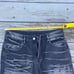 Vintage Y2k Baggy Washed faded wide leg Black denim skater jeans Size 32