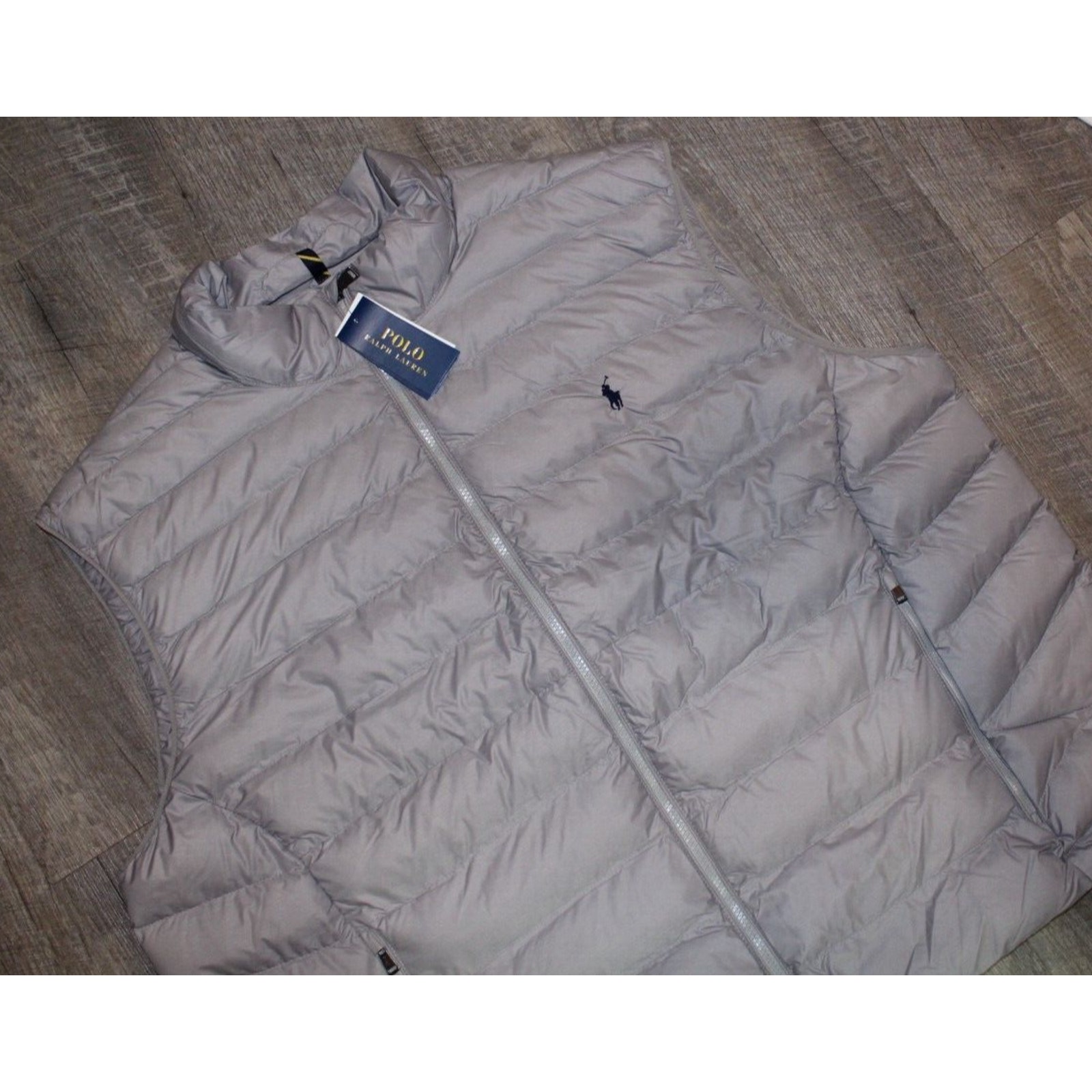 NWT Polo Ralph Lauren Men's Big Tall Packable Quilted Down Vest GRAY 3XLT