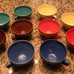 RARE! Vernonware Early California Tea Cup Set of 10