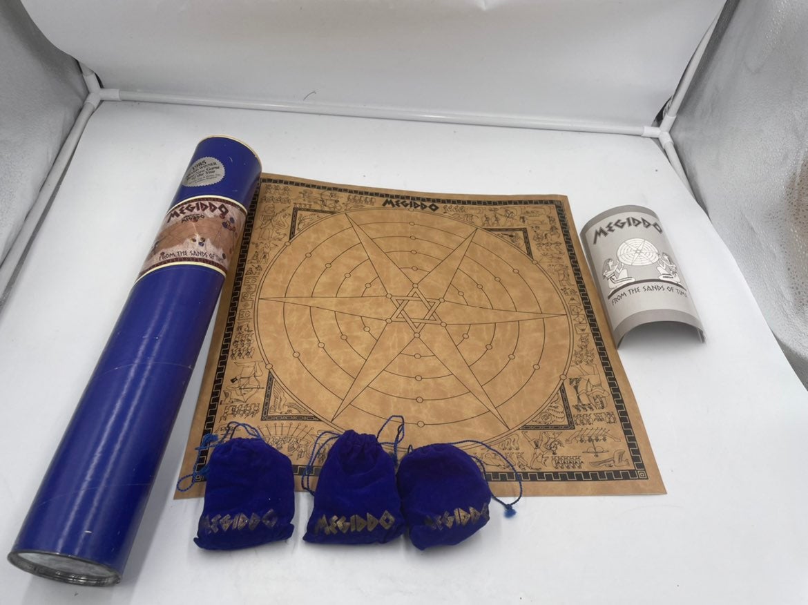 Rare Vintage Megiddo From the Sands of Time Game with Blue Tube 1985