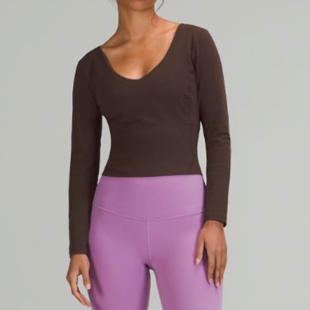 NWT lululemon Align™ Long Sleeve Shirt Brown Size 12