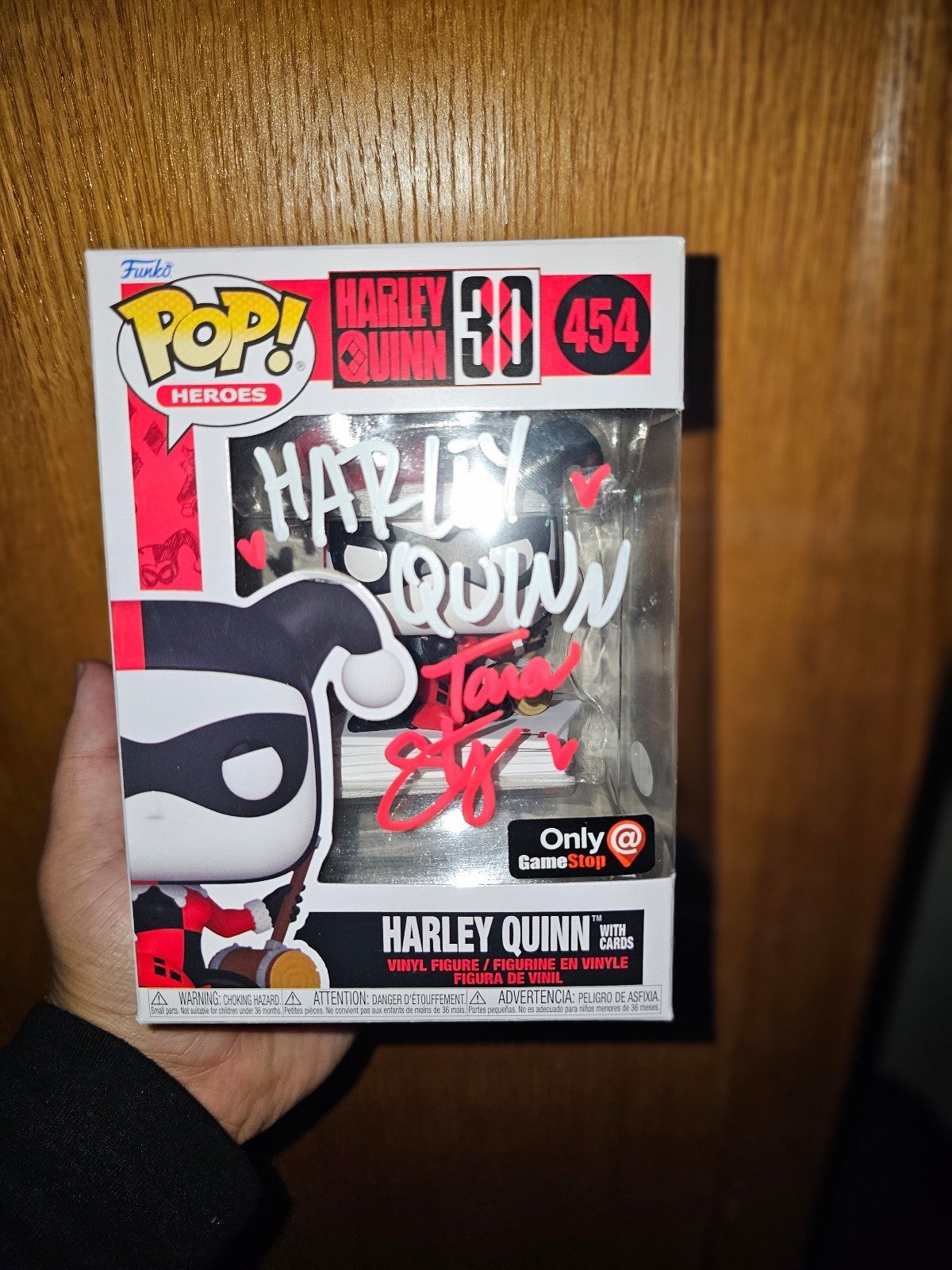 Harley Quinn funko signed