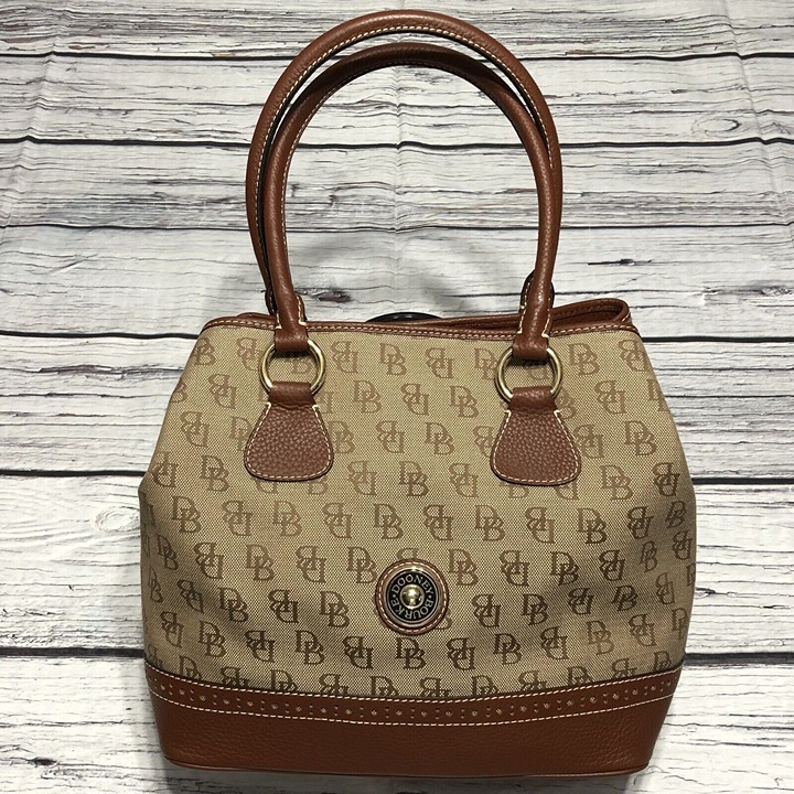 Dooney & Bourke Large Shopper Handbag Monogrammed Collection Tote Bag