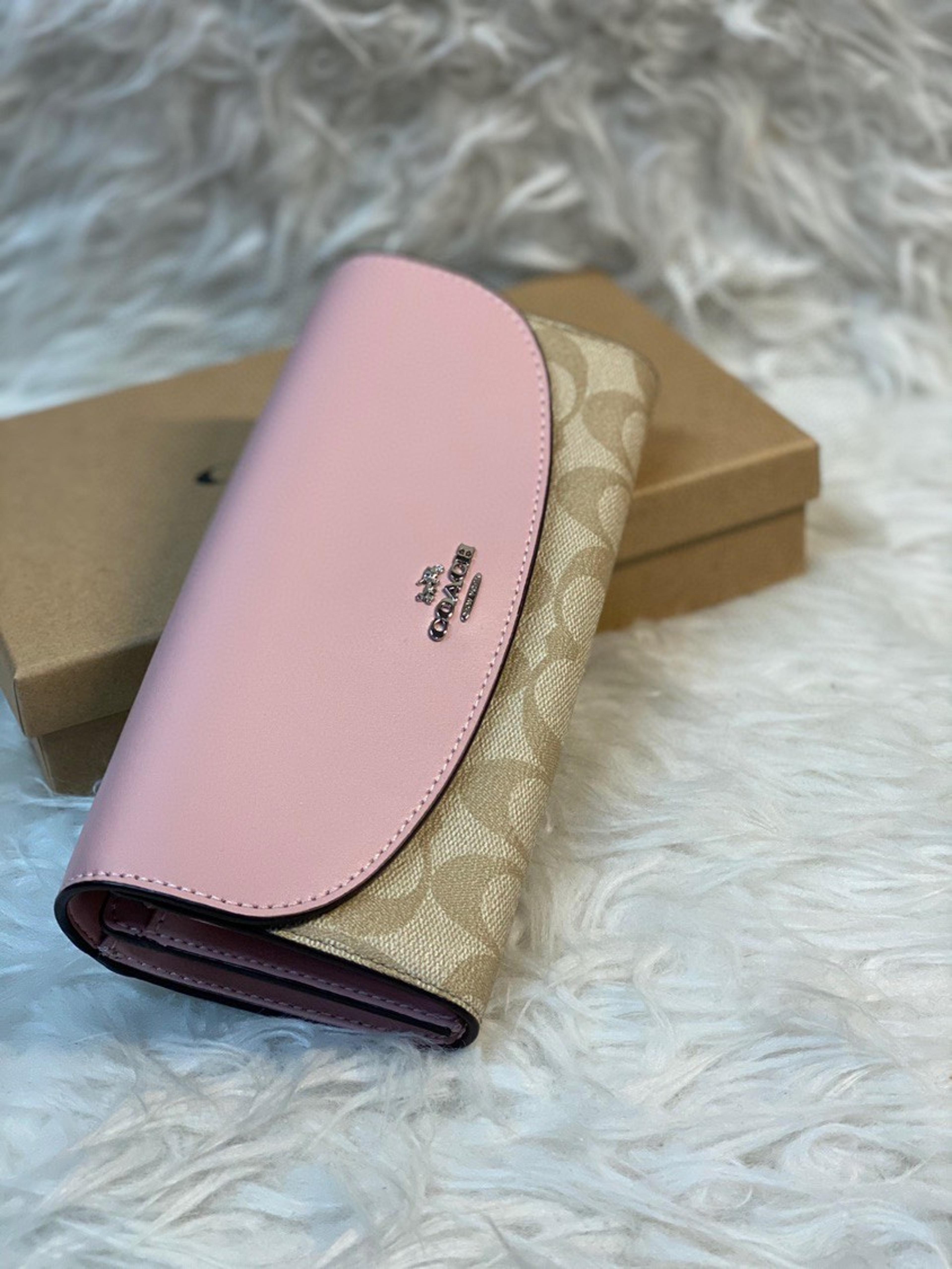 Coach pink wallets for women Clearance