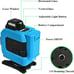 SUnMilY 4x360° 4D 131ft 16 Line Green Laser Self Leveling Tool
