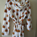 Snoopy Peanuts Berkshire Pumpkin Bathrobe Plush Robe Hooded Sleepwear Women