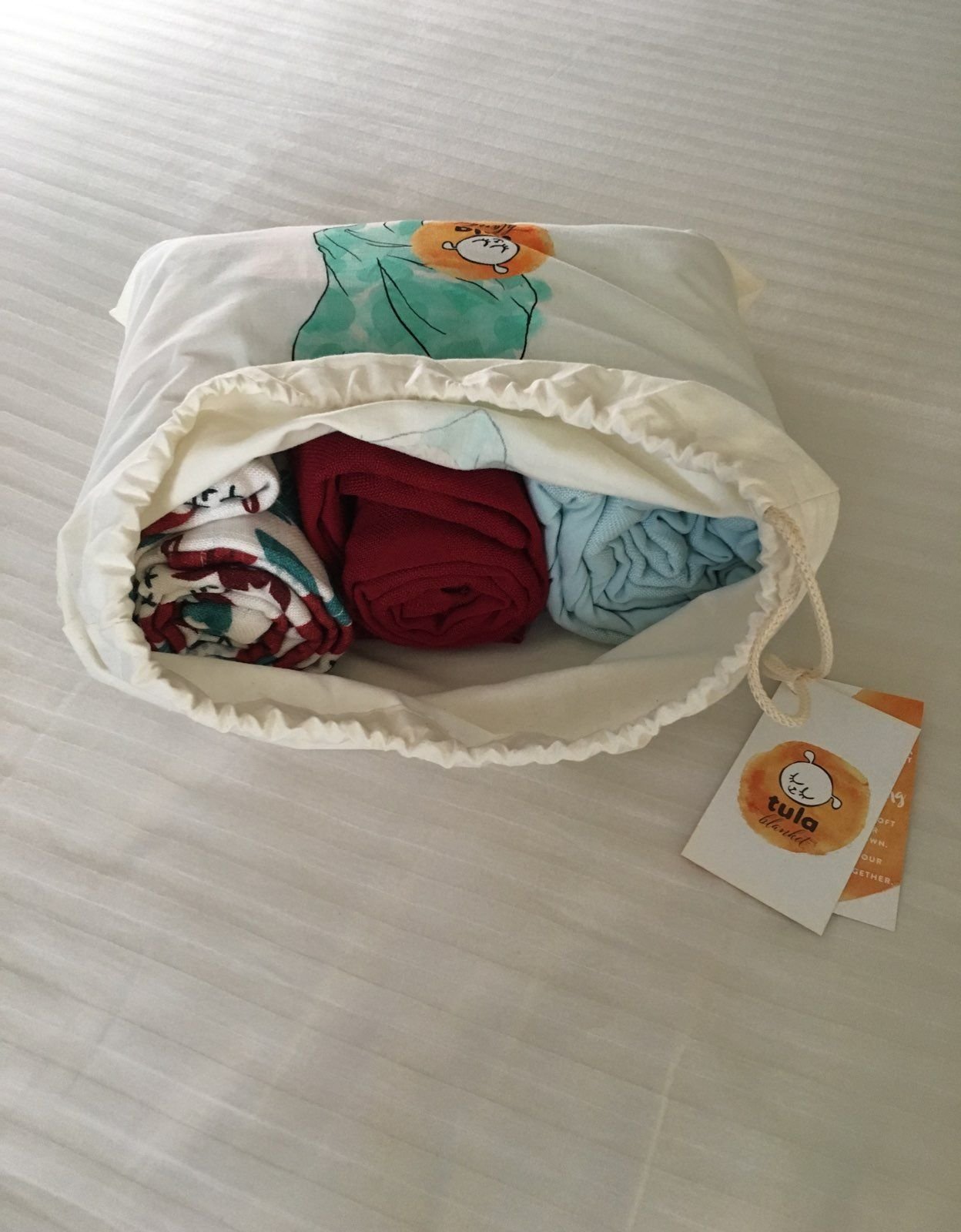 Tula Baby Blanket Set - Poinsettia