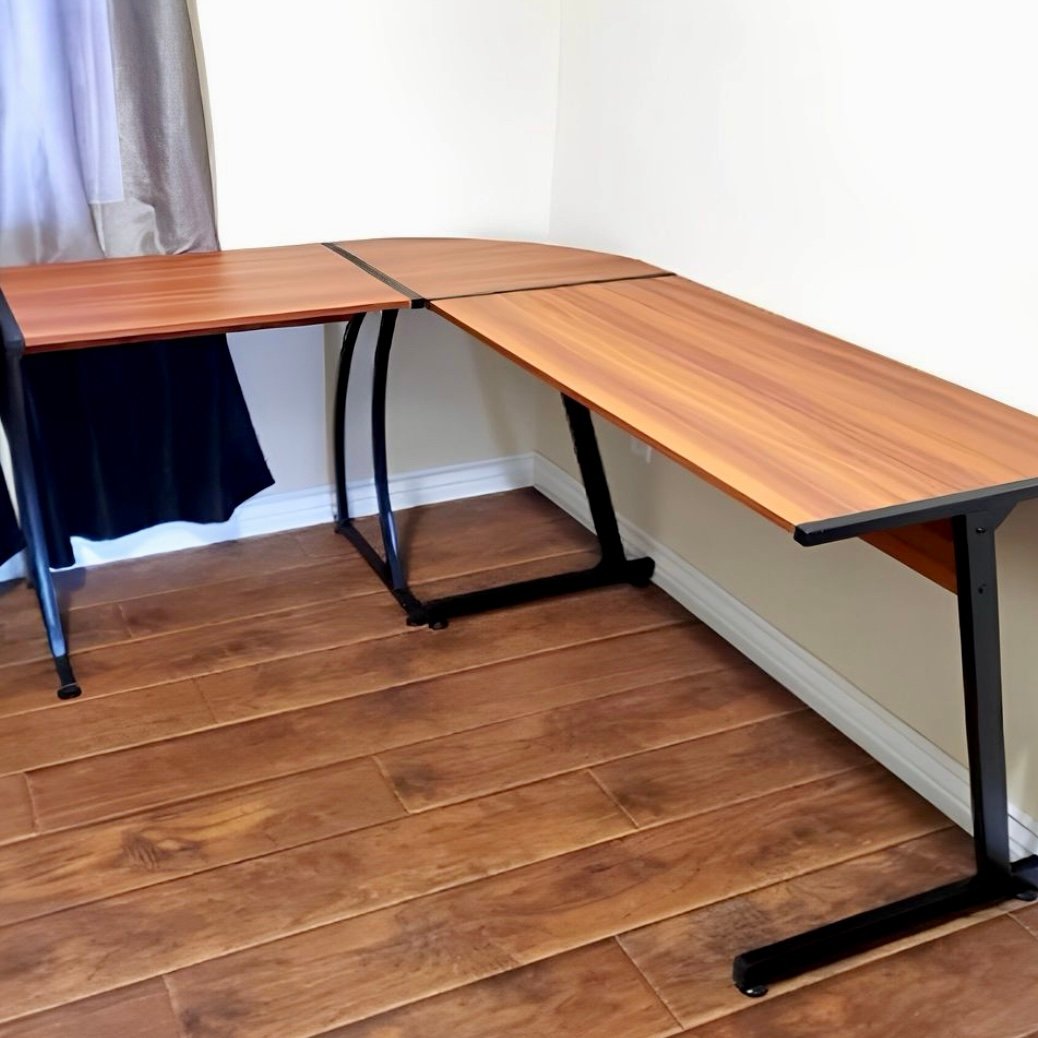 L-Shaped Corner Desk Modern Home Office Workstation *New*