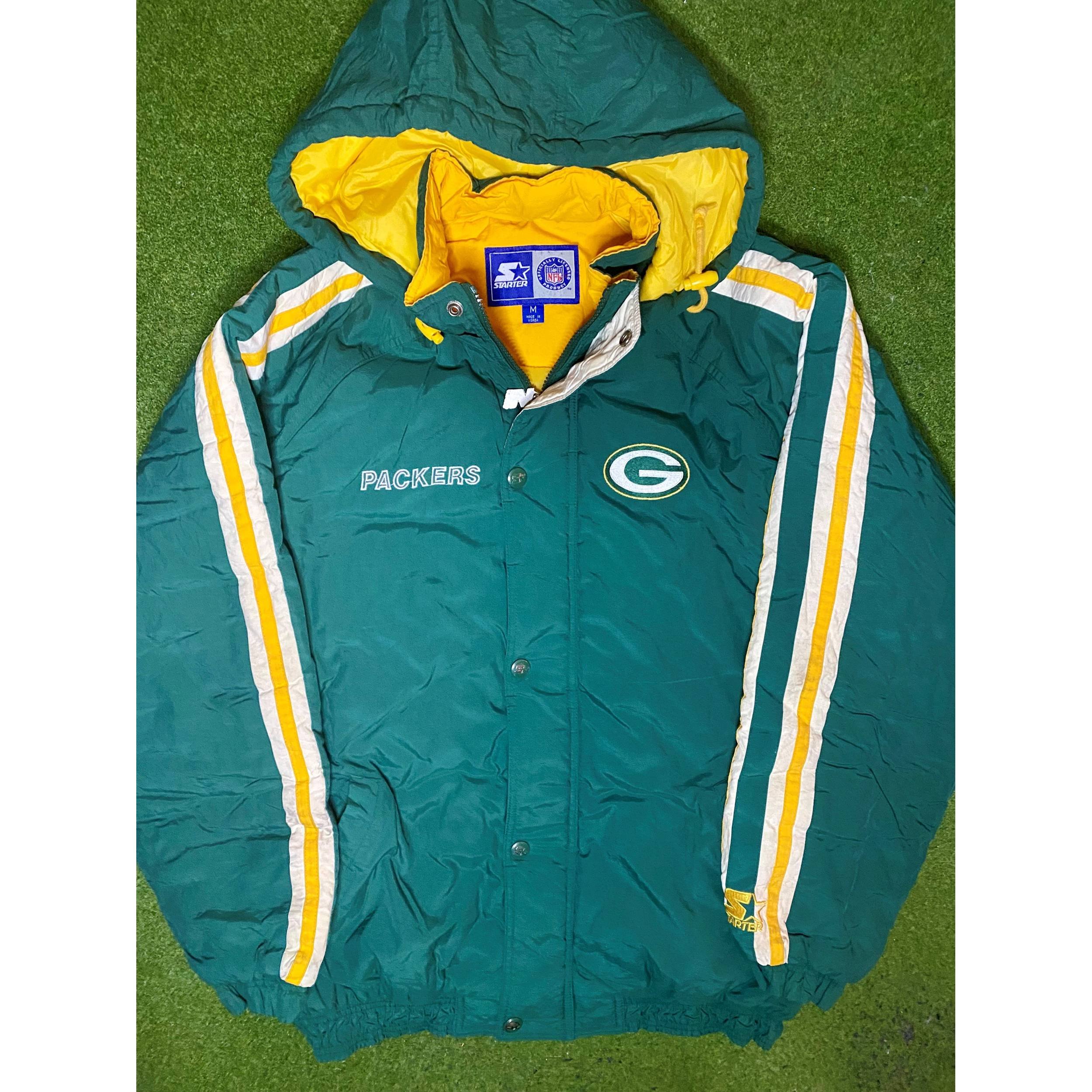 90s Green Bay Packers - Vintage NFL Winter Jacket (Medium)