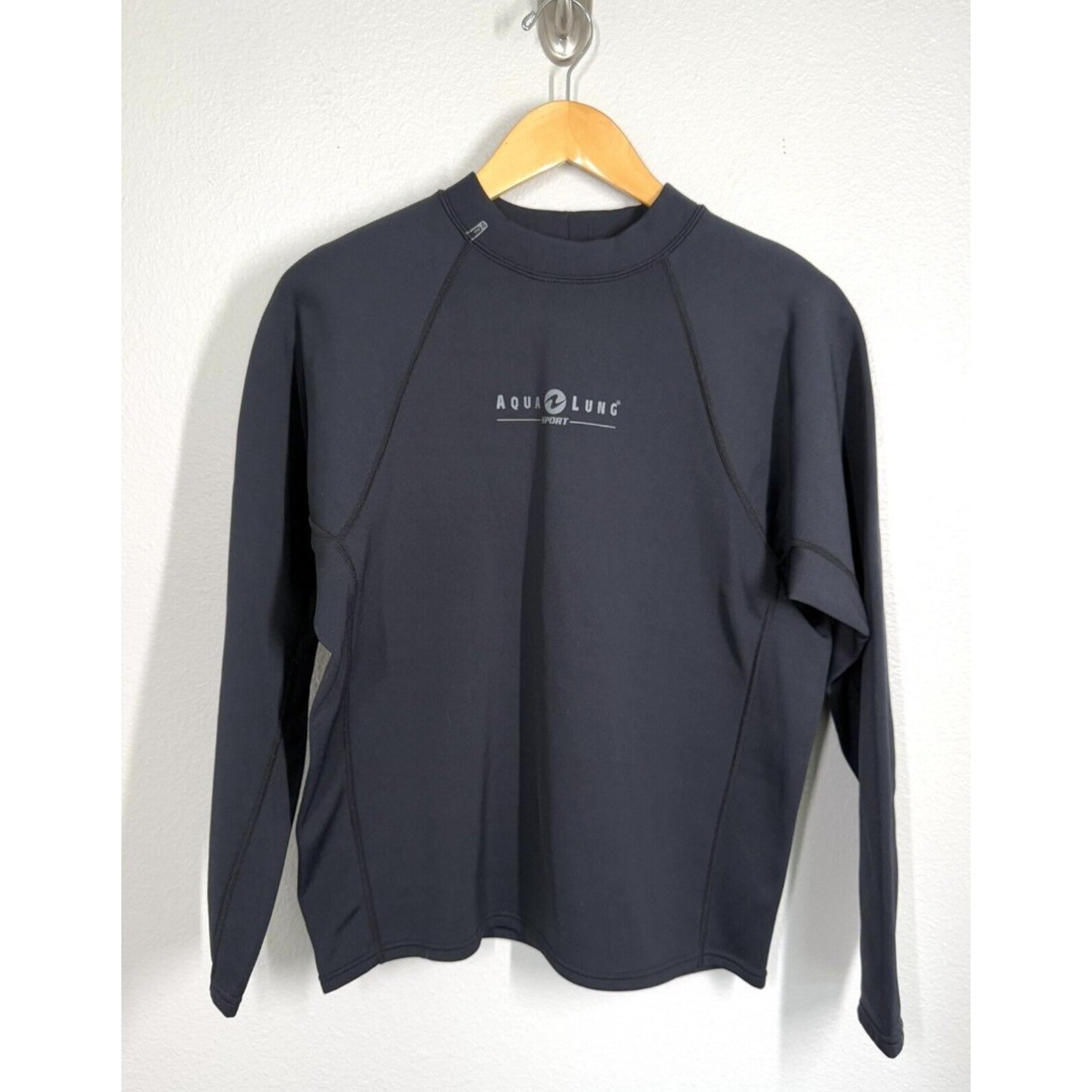 Aqua Lung Neoprene Top Sport Black Women's Large Scuba Wetsuit Swim L EUC