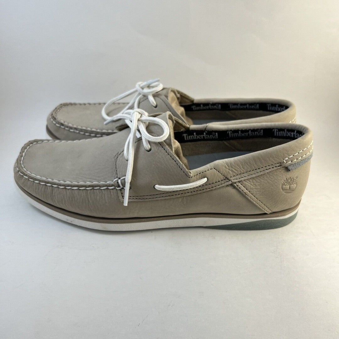Timberland Men Atlantis Break Boat Shoes Light Taupe Size 9.5 NWOB