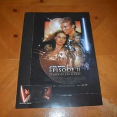 STAR WARS 2006 RARE CALENDAR CUT POSTER EPISODE II: ATTACK OF THE CLONES