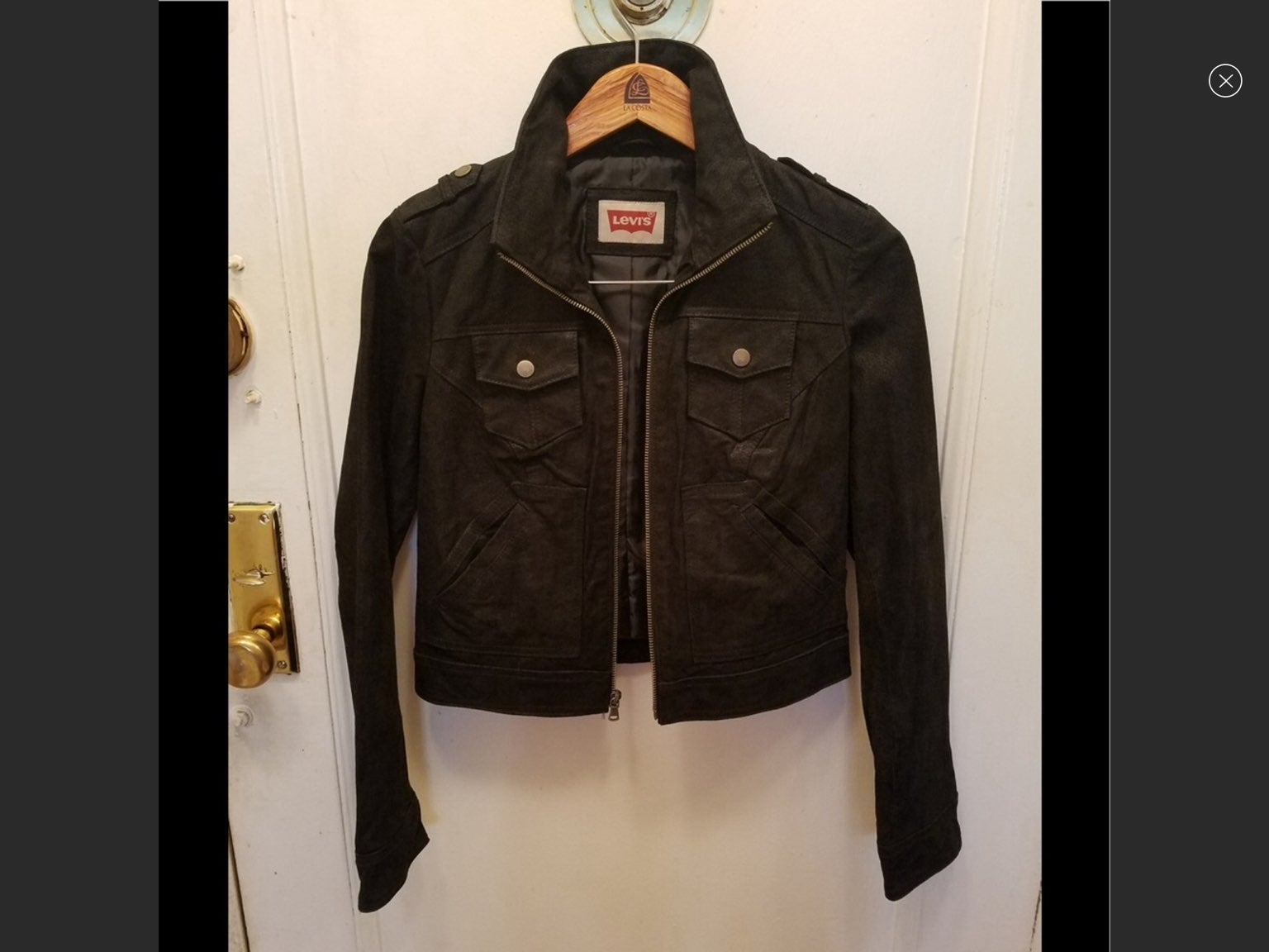 LEVIS STRUCTURED LEATHER JACKET