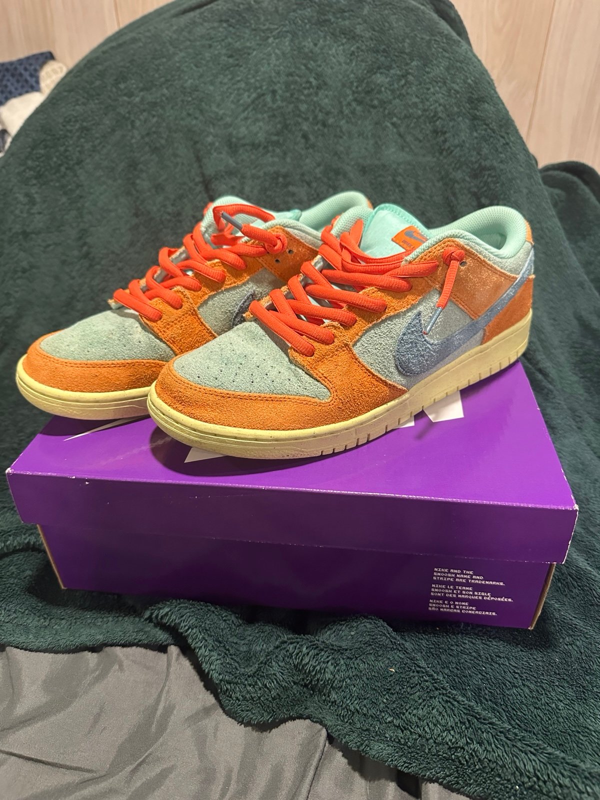 Nike SB Dunk Low Pro “ Orange Emerald Rise”