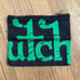 Von Dutch denim zipper coin pouch / small pouch