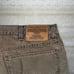 Vintage Fleece Lined Wrangler Jeans Hazel Brown Straight Fit Work Wear Denim 90s