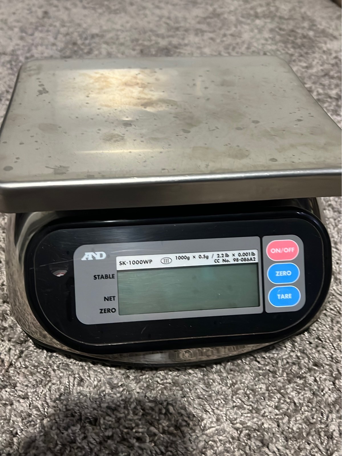 AND Waterproof Scale