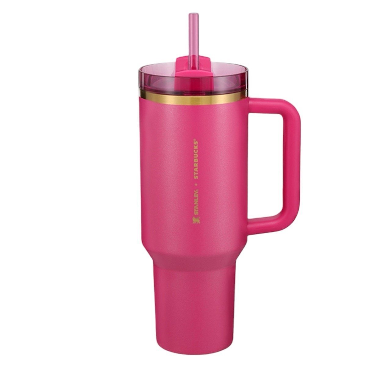 Starbucks - Berry Pink Glitter Stanley Tumbler (40 oz) - Holiday 2024