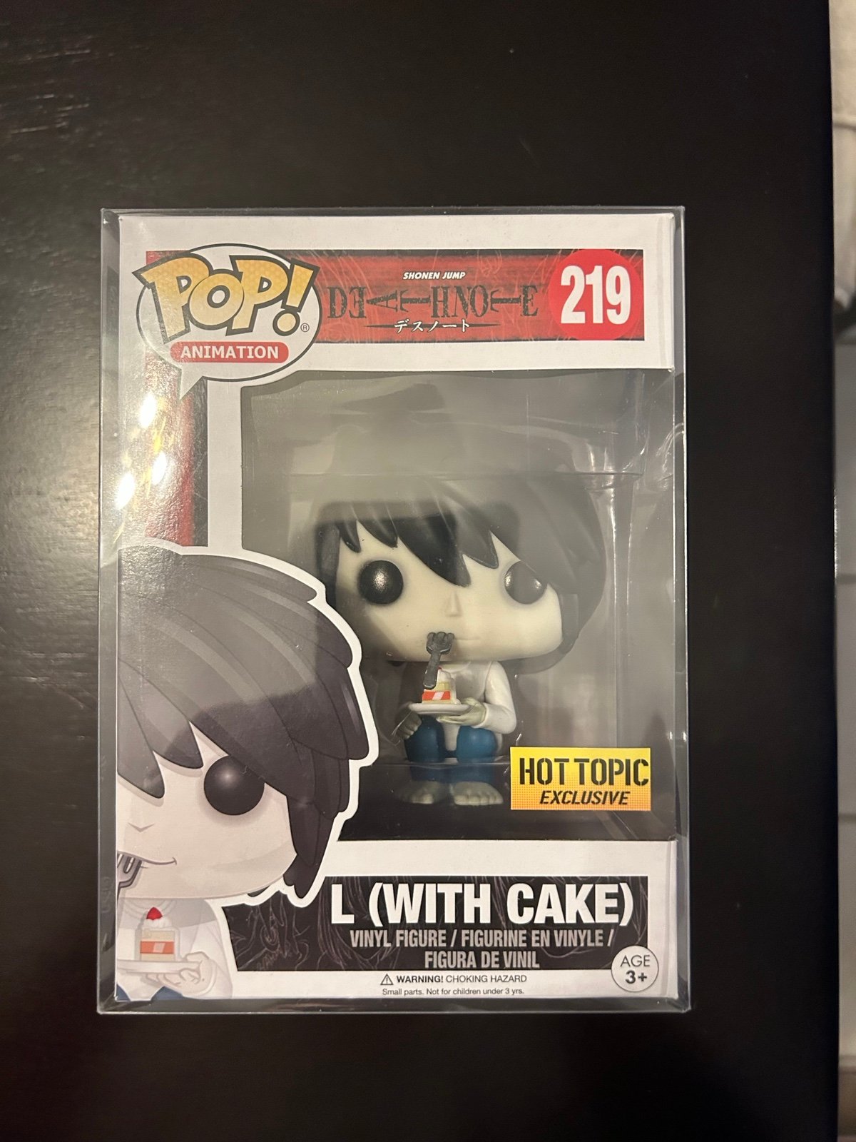 L with cake Funko Pop W/protector