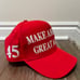 Official Trump MAGA Make America Great Again Hat Cap Red CaliFame 45 Snapback