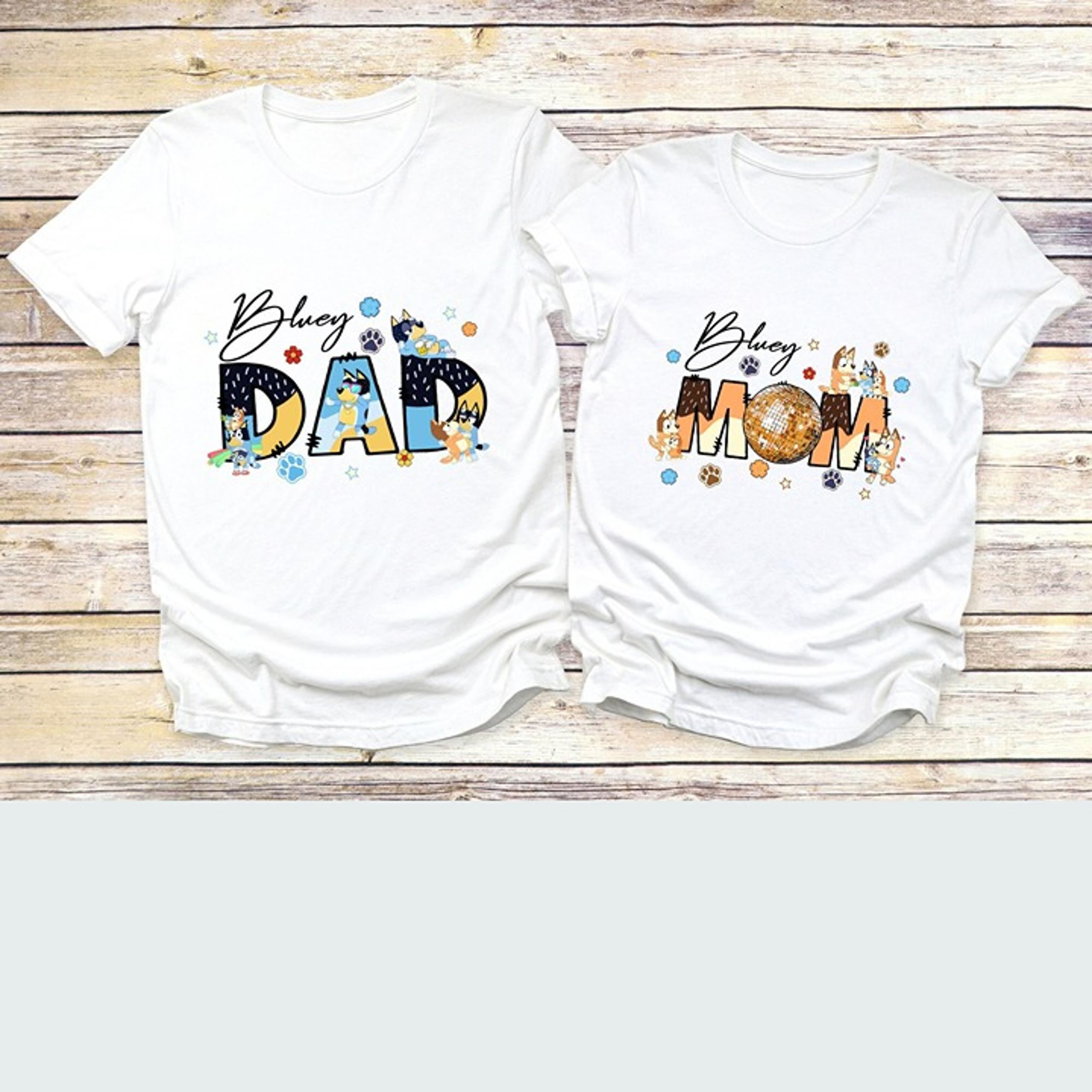 Dad and Mom Shirt, Cartoon Shirt, Couple Matching Shirt, Friends Tee, Family Shi