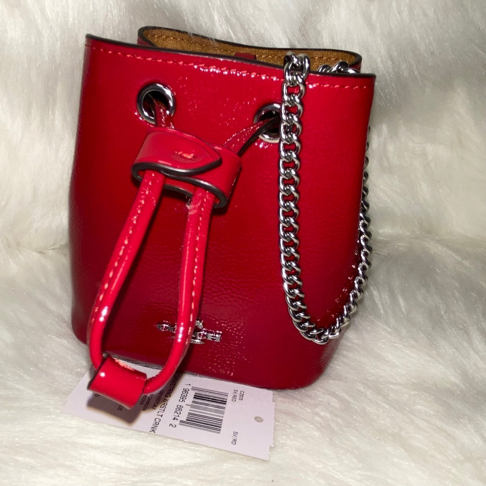 Coach Drawstring Wristlet New with tag