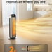 Space Heater Indoor, 25 11.5ft/s Fast Portable Room Heater with Remote