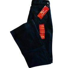 Kimes Ranch Jeans Womens Lola NWT SZ 6X32 Blue Boot Cut Trouser Cuff