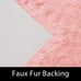 Pink Rug 2x3 Rug Faux Fur Rug for Bedroom Decor for Teen Girls Throw Rug