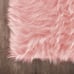 Pink Rug 2x3 Rug Faux Fur Rug for Bedroom Decor for Teen Girls Throw Rug