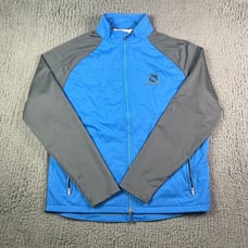 Peter Millar Jacket Mens Medium Blue Gray Merge Hybrid Quilted Zip MF20EZ50A